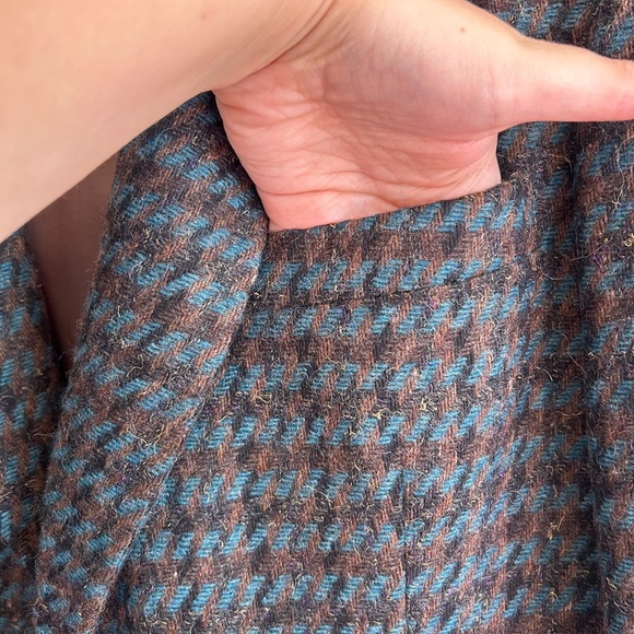 Vintage 70s 80s Deadstock NWT Calvin Klein Wool Houndstooth Blazer - Picture 5 of 13